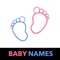 Baby Names App with more than 40,000 modern names with meanings for newborn babies