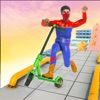 Super Hero Scooter Racing 3D