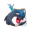 Pirate Shark Fun Emoji Sticker