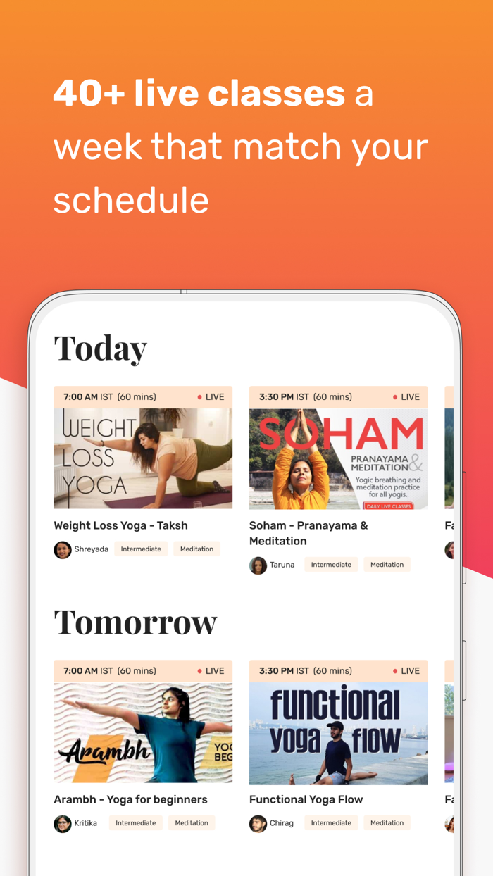 Yogami Live Yoga Classes