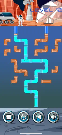 Game screenshot Space Pipes Connect Puzzle apk