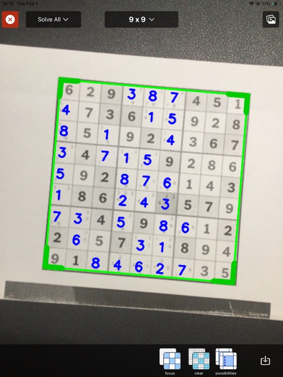 Sudoku Solver Realtime Camera screenshot 2