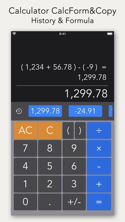 Calculator C&C History Formula