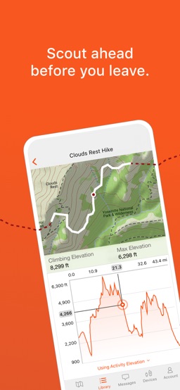 Garmin Explore™ app screenshot