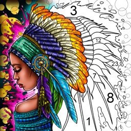 Coloring Games Paint by Number икона