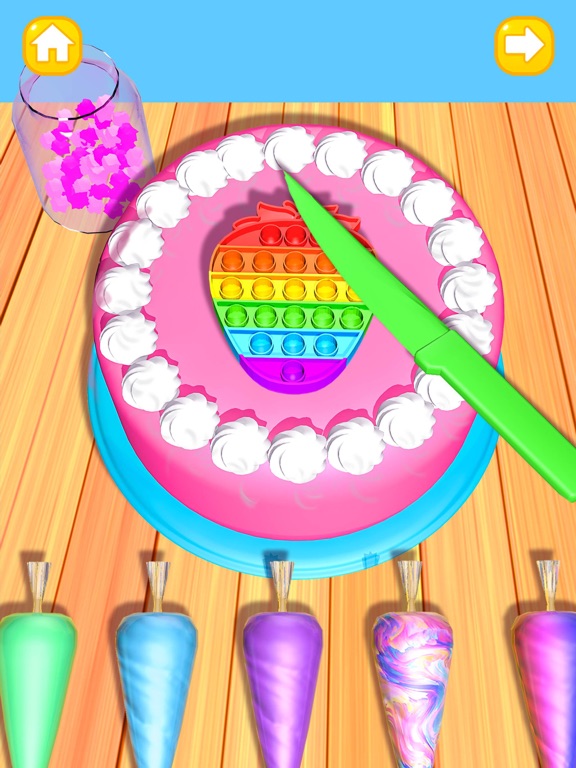 Cake Art: Pop It Baking Games screenshot 3