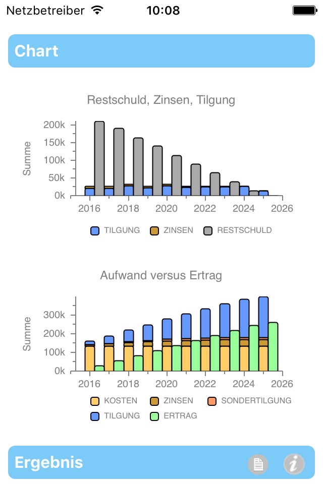 Tilgungsplan screenshot 2