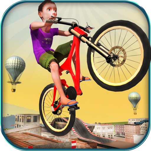 Rooftop Baby Bicycle Stunts icon