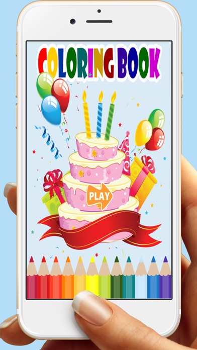 How to cancel & delete Birthday Cakes Coloring Book Games For Kids from iphone & ipad 1