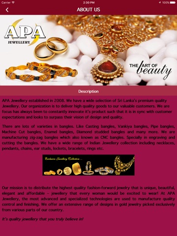 Скриншот из APA Jewellery