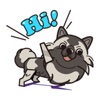 Keeshond Dog - Kees Emoji Stickers