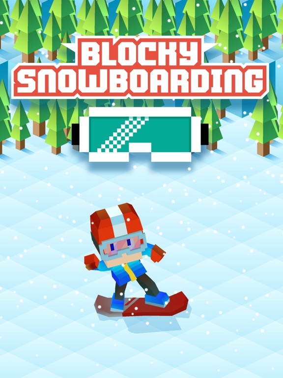Blocky Snowboarding на iPad