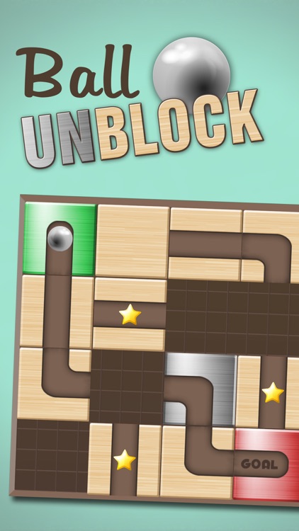 Ball Unblock - Slide the blocks and roll the ball