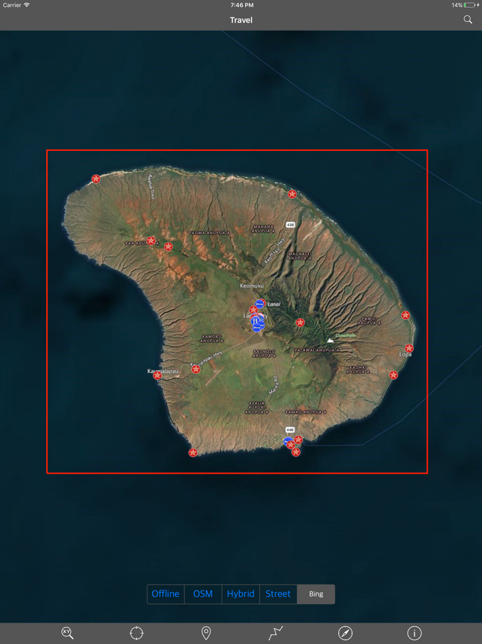 LANAI – GPS Travel Map Offline Navigator