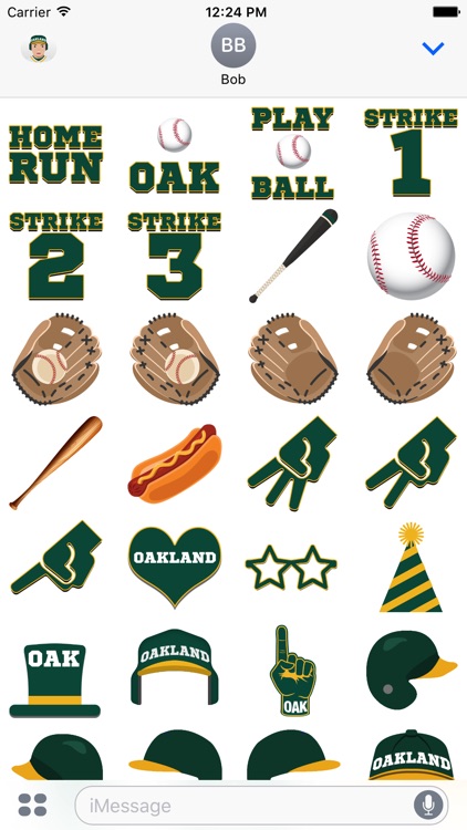 Oakland Baseball Stickers & Emojis screenshot-3