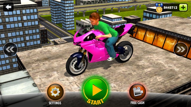 Kids MotorBike Stunt Rider - Rooftop Motorcycle 3D(圖2)-速報App