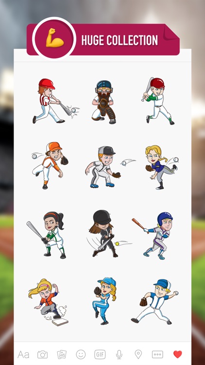 BaseballMoji - baseball emojis & stickers keyboard