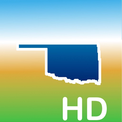 Aqua Map Oklahoma OK Lakes HD- GPS Nautical Charts