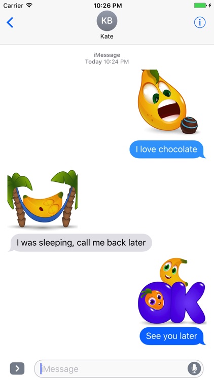 BANANAS: Animated Funny Cute Fruit Stickers screenshot-3