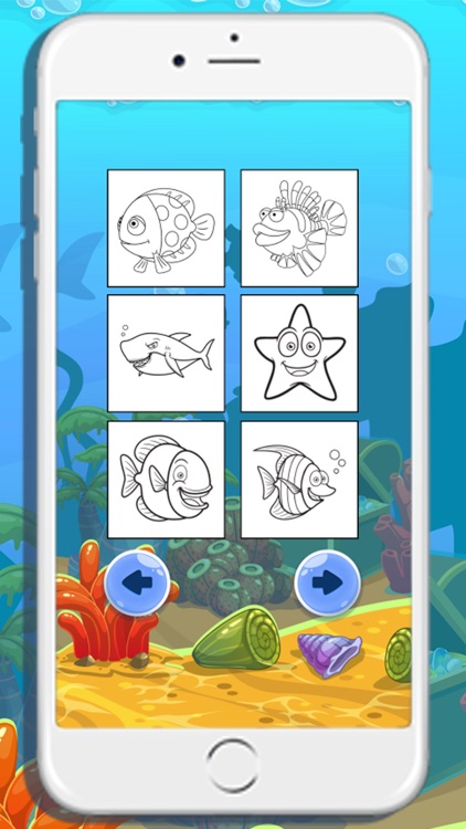 Sea animals coloring books for kids screenshot-3