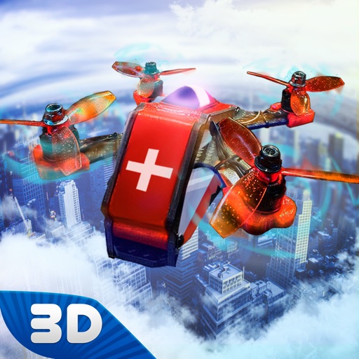 Ambulance Quadcopter Flight icon