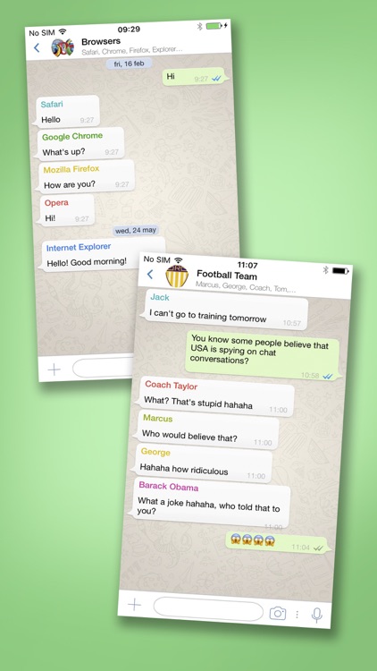 Funny chat start conversation