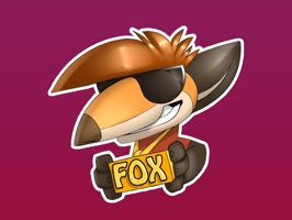 Check this cute stickers with the Fox