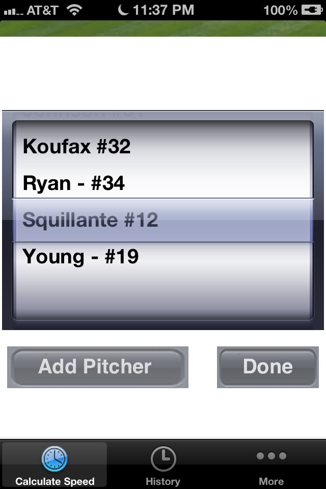 RadarGun-Baseball Pitch Speed screenshot 3