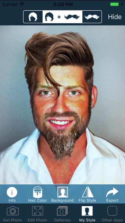 Hair and Beard Styles - Try On Hairstyles for Men screenshot-0