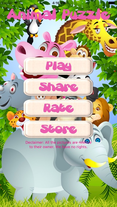 Animal Puzzle only Kids screenshot 1