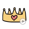 Animated Cute Crown Stickers