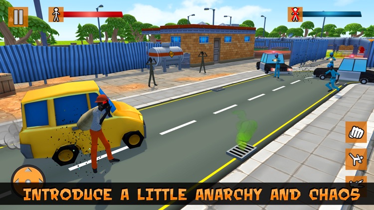 Stickman Mafia City Crime 3D screenshot-3