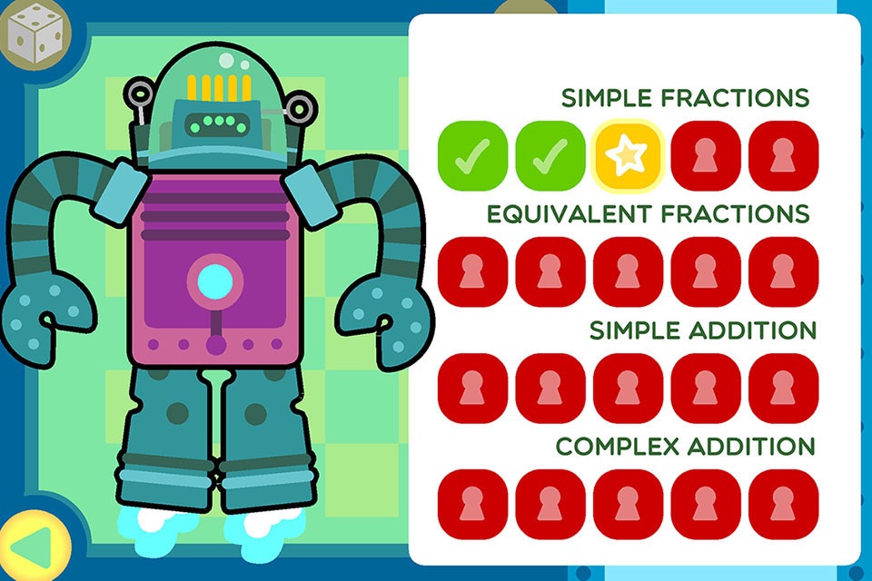 Robo Math Fractions Lite screenshot 3