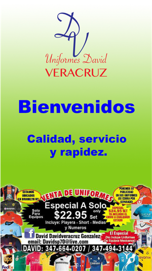 Uniformes David Veracruz