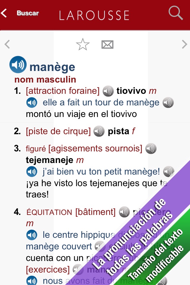 Grand Dictionnaire Espagnol/Français Larousse screenshot 2