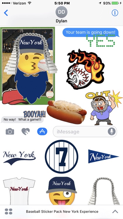 Baseball Sticker Pack New York Experience