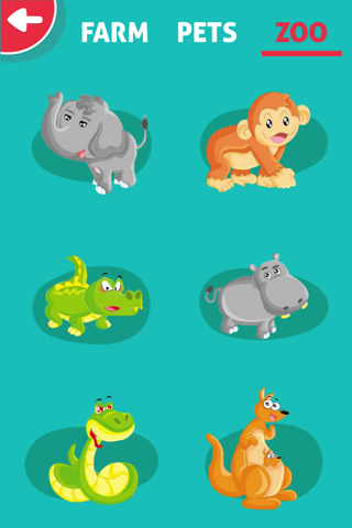Cute Animals - Learn Animal Sounds, Noises & Names screenshot 3