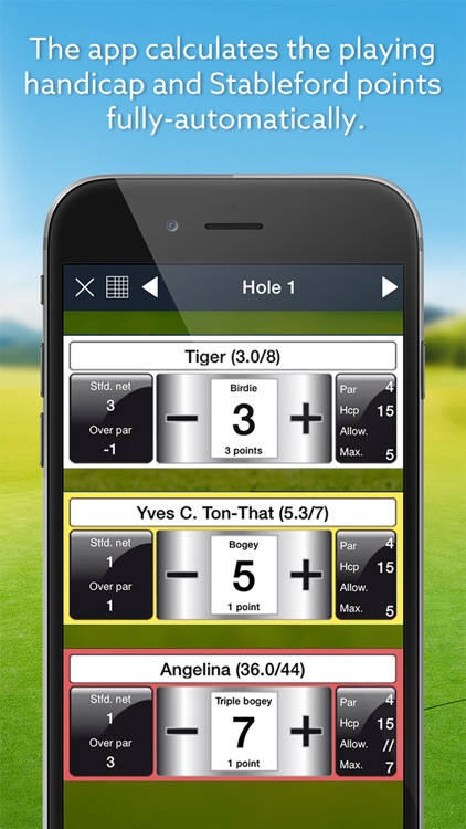 Expert Golf – Score Card