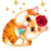 So Cute Cat Cartoon Sticker