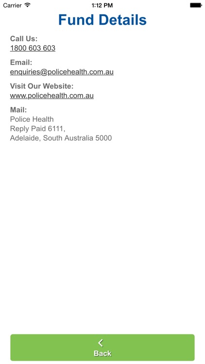 Police Health Mobile Claims