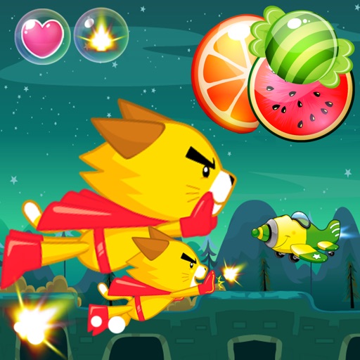 Cat Yellow Adventure On Sky icon