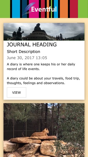 EVENTFUL Diary, Journal & Blog