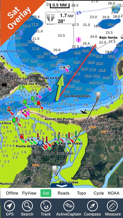 Marine: Cantabria - GPS Map Navigator