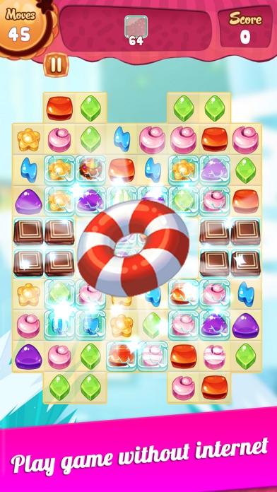 SWEET CANDY - NEW MATCH 3 PUZZLE GAME WITH FRIENDS 1.4 IOS