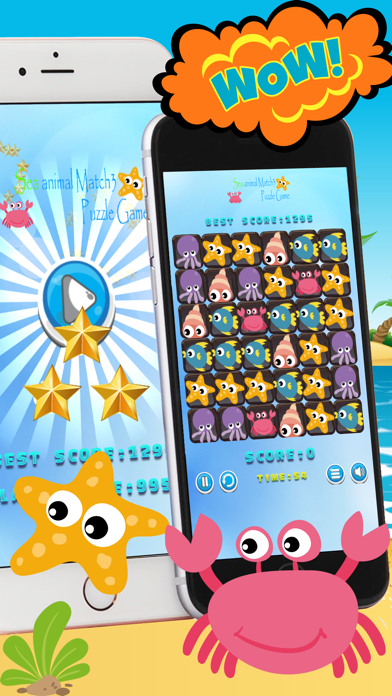 How to cancel & delete Sea animal Match 3 Puzzle Game For Kids from iphone & ipad 2