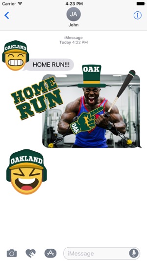 Oakland Baseball Stickers & Emojis(圖2)-速報App