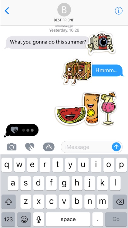 Funny Summer Stickers