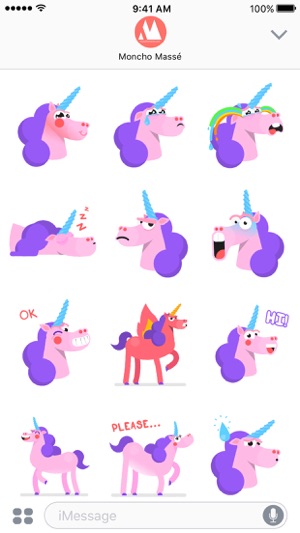 Moncho the Unicorn – Animated Stickers(圖2)-速報App