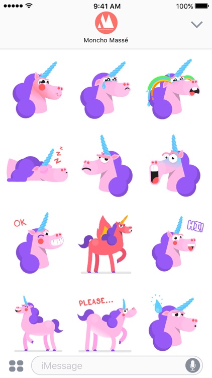 Moncho the Unicorn – Animated Stickers