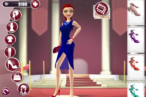 Red Carpet 3D Dress Up Game: Fashion Makeover screenshot 2